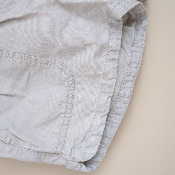 Small Linen Blend Cynthia Rowley Short Pull-On Stretchy Waist Drawstring - Picture 4 of 14